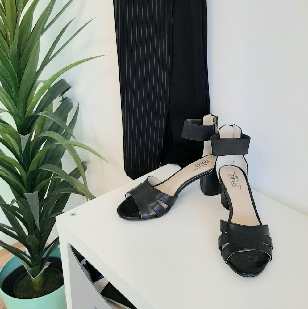 Ankle Strap Short Heels